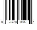 Barcode Image for UPC code 076430000071