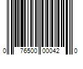 Barcode Image for UPC code 076500000420