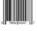 Barcode Image for UPC code 076502000077