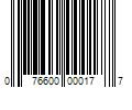 Barcode Image for UPC code 076600000177