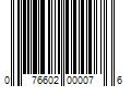 Barcode Image for UPC code 076602000076