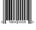 Barcode Image for UPC code 076604000050