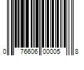 Barcode Image for UPC code 076606000058