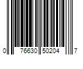 Barcode Image for UPC code 076630502047