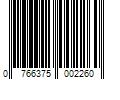 Barcode Image for UPC code 0766375002260