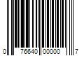 Barcode Image for UPC code 076640000007