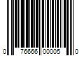 Barcode Image for UPC code 076666000050