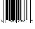 Barcode Image for UPC code 076683427007