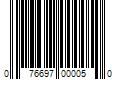 Barcode Image for UPC code 076697000050