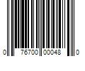 Barcode Image for UPC code 076700000480