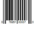 Barcode Image for UPC code 076851000070