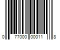 Barcode Image for UPC code 077000000118