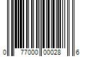 Barcode Image for UPC code 077000000286