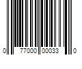 Barcode Image for UPC code 077000000330