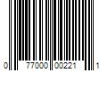 Barcode Image for UPC code 077000002211