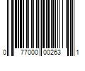 Barcode Image for UPC code 077000002631