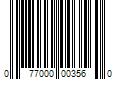 Barcode Image for UPC code 077000003560