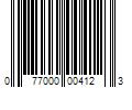 Barcode Image for UPC code 077000004123