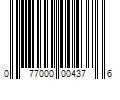 Barcode Image for UPC code 077000004376