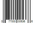 Barcode Image for UPC code 077000005366