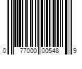 Barcode Image for UPC code 077000005489