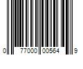 Barcode Image for UPC code 077000005649