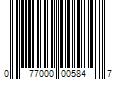 Barcode Image for UPC code 077000005847