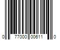 Barcode Image for UPC code 077000006110