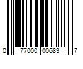 Barcode Image for UPC code 077000006837