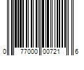 Barcode Image for UPC code 077000007216