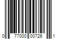 Barcode Image for UPC code 077000007261