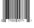 Barcode Image for UPC code 077000007711