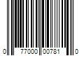 Barcode Image for UPC code 077000007810