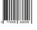 Barcode Image for UPC code 0770005838006