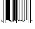 Barcode Image for UPC code 077027070002