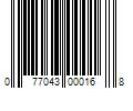 Barcode Image for UPC code 077043000168