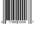 Barcode Image for UPC code 077069000067