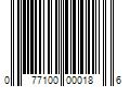 Barcode Image for UPC code 077100000186