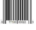 Barcode Image for UPC code 077100000223