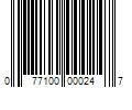 Barcode Image for UPC code 077100000247