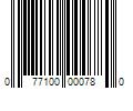 Barcode Image for UPC code 077100000780