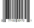 Barcode Image for UPC code 077100001701. Product Name: 