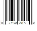 Barcode Image for UPC code 077100001770