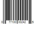 Barcode Image for UPC code 077100002425