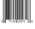 Barcode Image for UPC code 077100002708