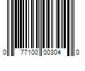 Barcode Image for UPC code 077100003040. Product Name: 