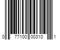 Barcode Image for UPC code 077100003101