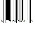 Barcode Image for UPC code 077100004313. Product Name: 