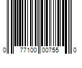 Barcode Image for UPC code 077100007550