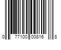 Barcode Image for UPC code 077100008168